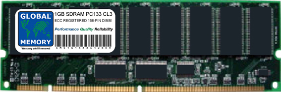 1GB SDRAM PC133 133MHz 168-PIN ECC REGISTERED DIMM MEMORY RAM FOR DELL SERVERS/WORKSTATIONS